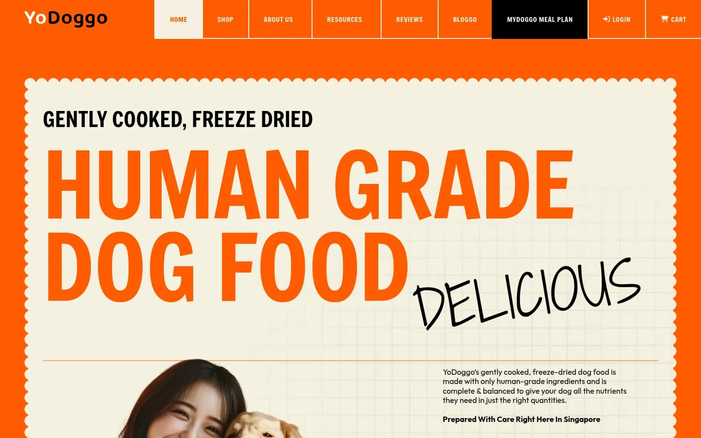 Pet Products Ecommerce Website Design: Yodoggo | Mettevo