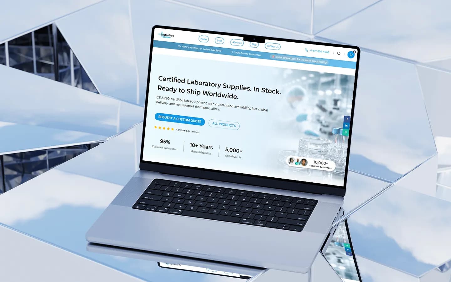 Medical Ecommerce Website Design: Boston Med Supply | Mettevo