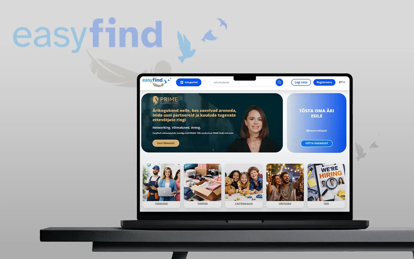 Marketplace Website Design: EasyFind.ee | Mettevo