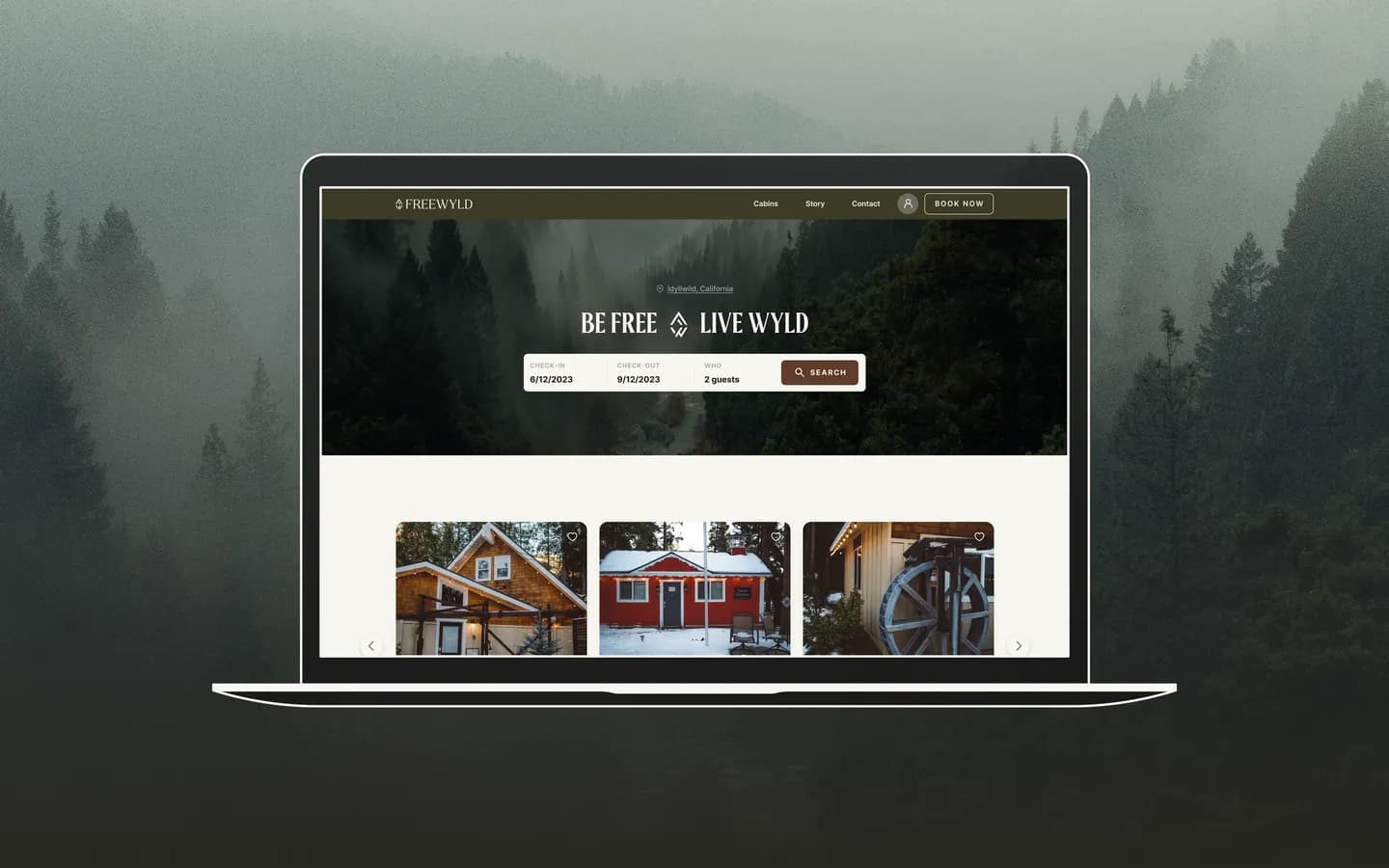 Real Estate Booking Website Design: FreeWyld | Mettevo