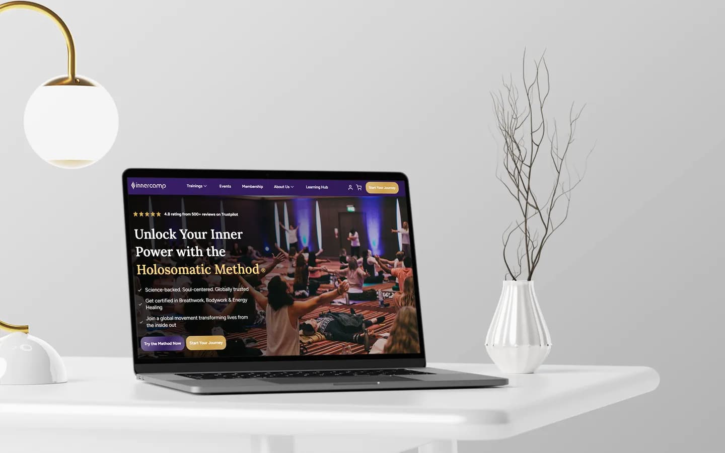 Wellness Ecommerce Website Design: InnerCamp | Mettevo