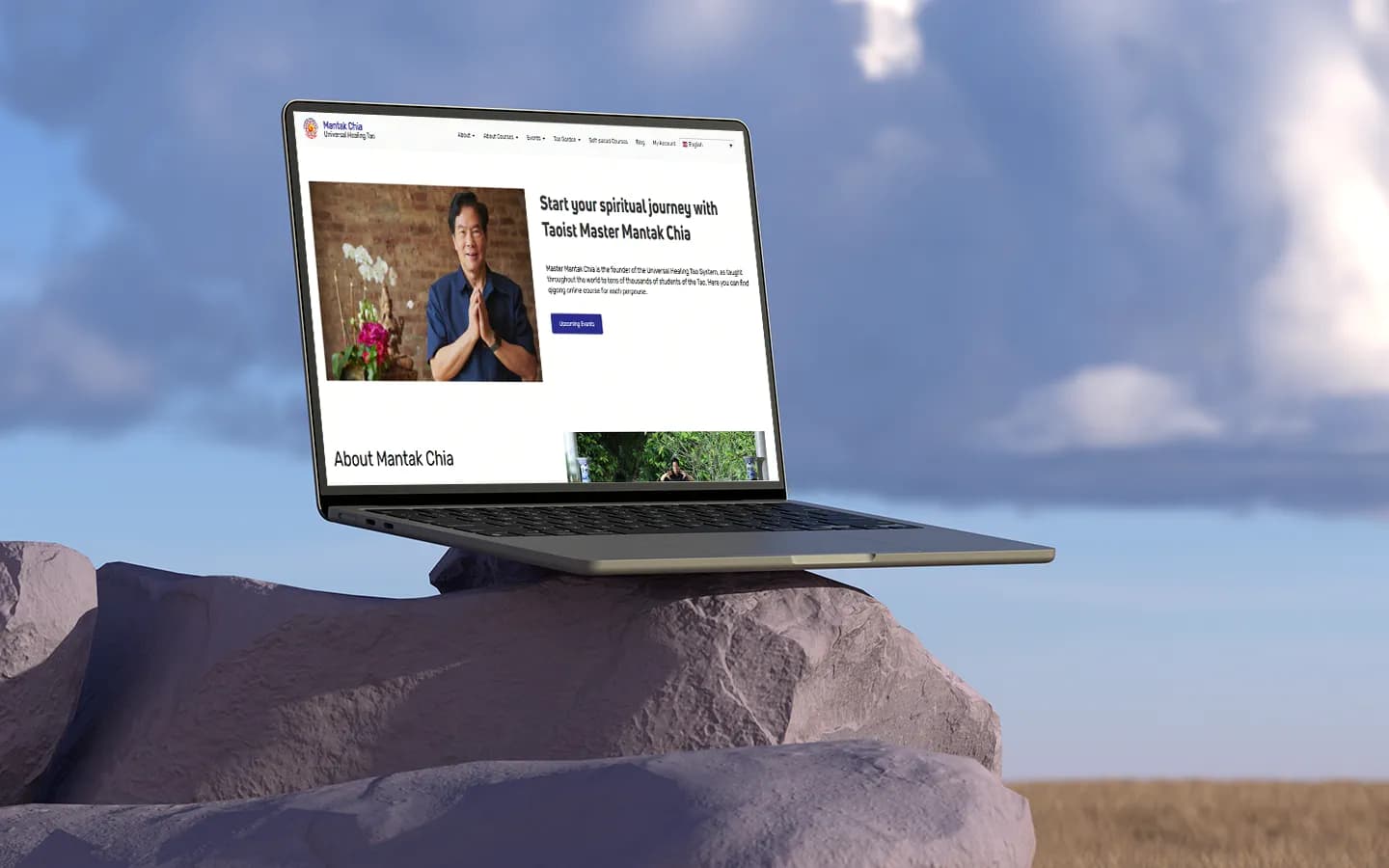 Spiritual Education Website Design: Mantak Chia | Mettevo