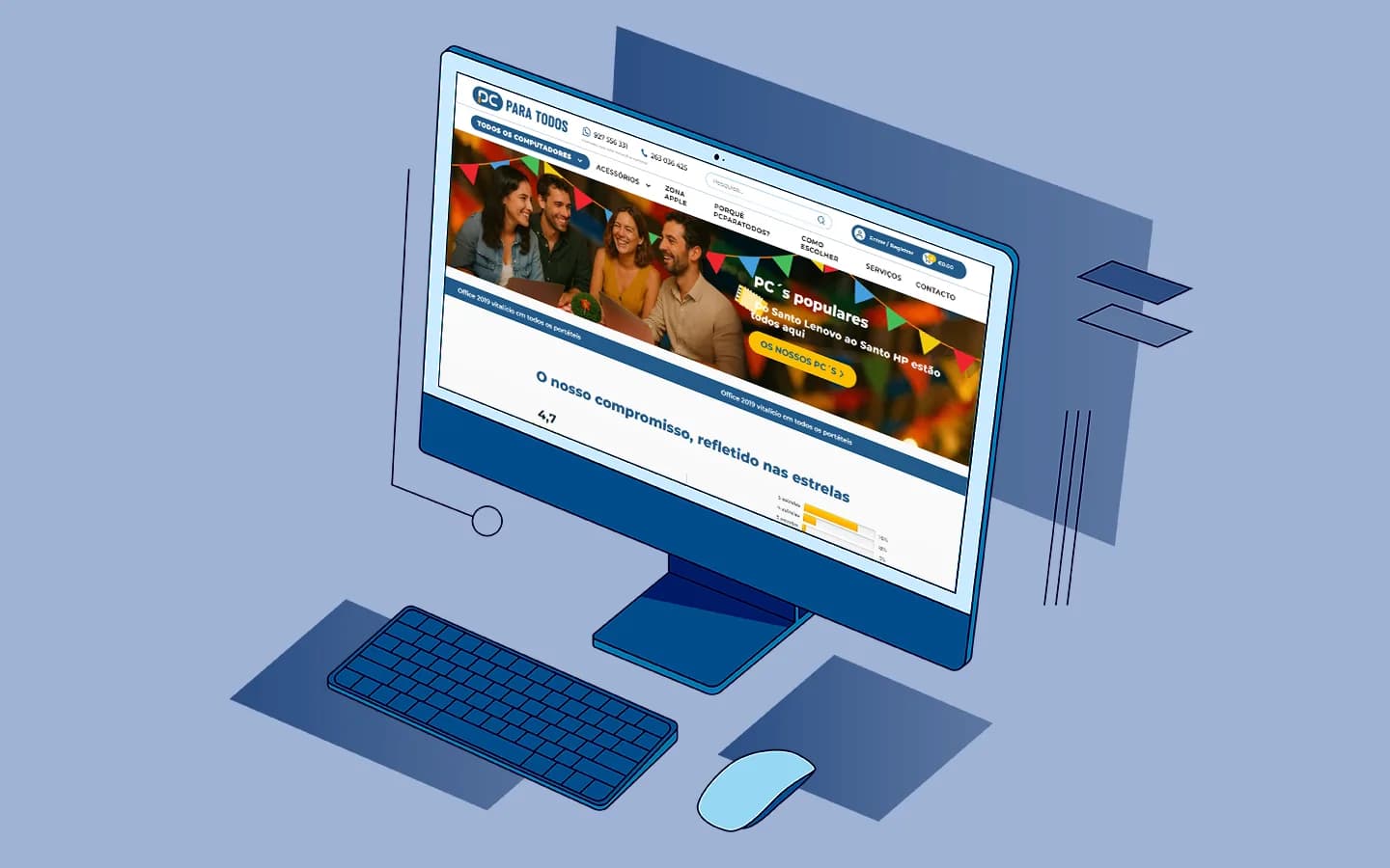 Electronics Ecommerce Website Design: PCParaTodos.pt | Mettevo