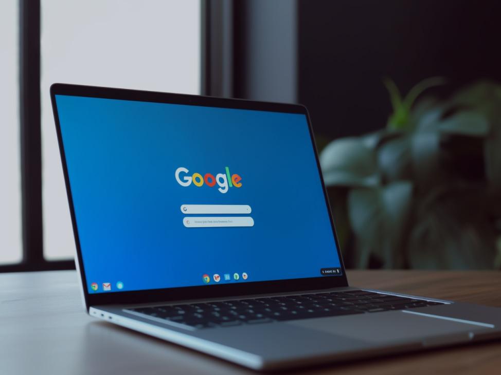 google search on the screen